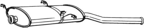 Глушитель выхлопных газов (конечный) BOSAL 135237