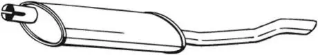 Глушитель зад.Nexia BOSAL 141-005