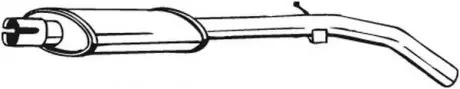 Глушник системи випуску (середній) BOSAL 148121