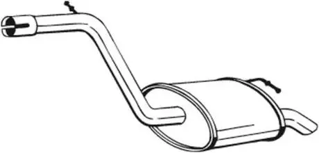 Глушитель выхлопных газов (конечный) BOSAL 154185
