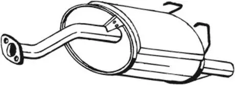 Глушитель выхлопных газов (конечный) BOSAL 163203