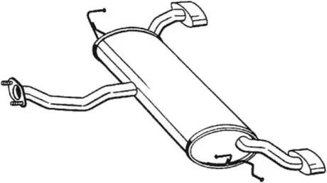 Глушник вихлопних газів (кінцевий) BOSAL 165417