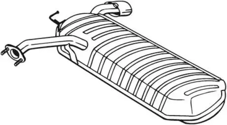 Глушник вихлопних газів (кінцевий) BOSAL 169039