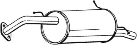 Глушитель выхлопных газов (конечный) BOSAL 171473