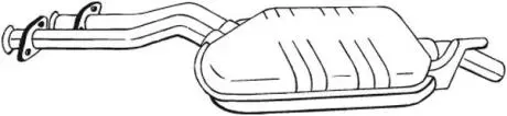 Глушник системи випуску (середній) BOSAL 175191