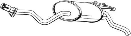 Глушитель выхлопных газов (конечный) BOSAL 175345