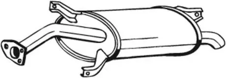 Глушитель выхлопных газов (конечный) BOSAL 177001
