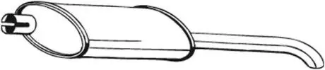 Глушник вихлопних газів (кінцевий) BOSAL 185021