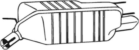 Глушник вихлопних газів (кінцевий) BOSAL 185403