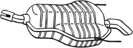Задній. глушник,випускна сист. BOSAL 185489