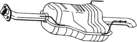 Глушник вихлопних газів (кінцевий) BOSAL 185551