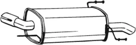 Глушник вихлопних газів (кінцевий) BOSAL 185553