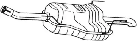Глушник вихлопних газів (кінцевий) BOSAL 185679