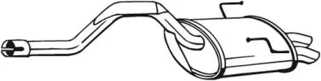 Глушник вихлопних газів (кінцевий) BOSAL 200803