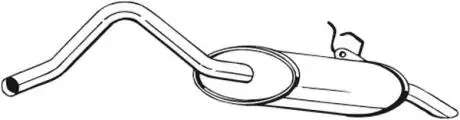 Глушник вихлопних газів (кінцевий) BOSAL 200819