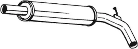 Глушитель системы выпуска (средний) BOSAL 227463