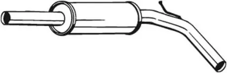 Глушник системи випуску (середній) BOSAL 227469