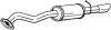 Глушник вихлопної системи задній TOYOTA YARIS, YARIS/HATCHBACK 1.3 09.11-03.17 BOSAL 228305 (фото 1)