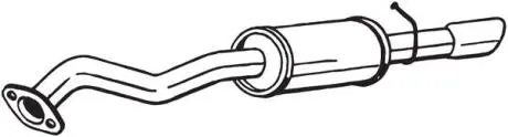 Глушник вихлопної системи задній TOYOTA YARIS, YARIS/HATCHBACK 1.3 09.11-03.17 BOSAL 228305