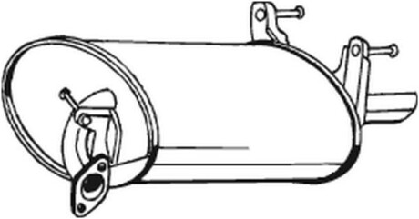 Глушитель выхлопных газов (конечный) BOSAL 228427