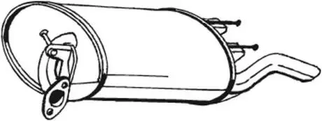 Глушитель выхлопных газов (конечный) BOSAL 228443