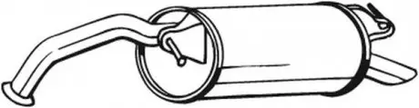 Задний. глушитель, выпускная сист. BOSAL 228475