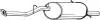 Глушник вихлопної системи задній SUBARU FORESTER 2.0 08.97-05.05 BOSAL 229063 (фото 1)