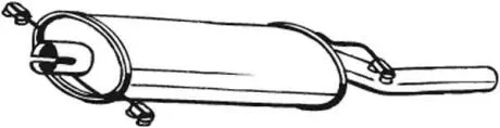 Глушник вихлопних газів (кінцевий) BOSAL 233365