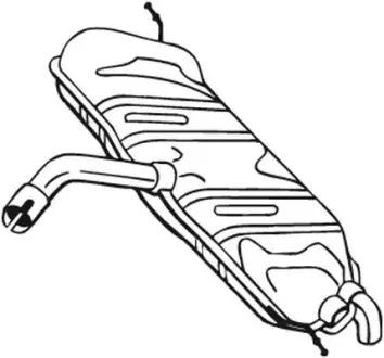Задній. глушник,випускна сист. BOSAL 233611