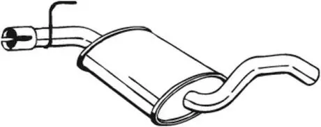 Глушитель системы выпуска (средний) BOSAL 233693