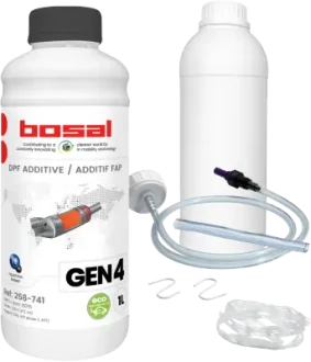 Рідина для фільтрування дизельних часток (ємність: 1л) generacja 4, CITROEN C5 III, C6, PEUGEOT 407, 407/KOMBI, 508 I, 508/KOMBI, 607 1.6D-3.0D 05.04- BOSAL 258741