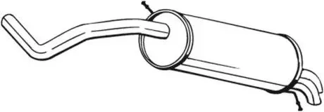 Глушитель выхлопных газов (конечный) BOSAL 278107