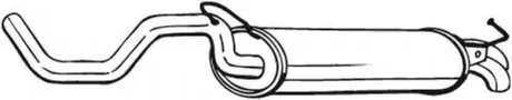 Задний. глушитель, выпускная сист. BOSAL 278145