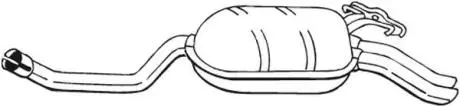 Глушник вихлопних газів (кінцевий) BOSAL 278195