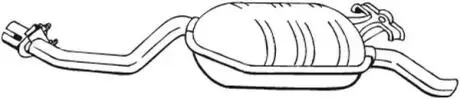 Глушитель выхлопных газов (конечный) BOSAL 278209