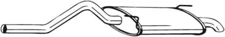 Глушитель выхлопных газов (конечный) BOSAL 278573