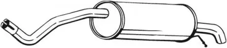 Задний. глушитель, выпускная сист. BOSAL 278661
