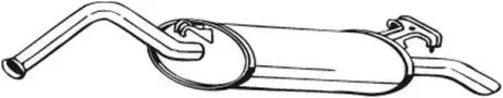 Глушник вихлопних газів (кінцевий) BOSAL 278975