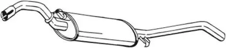 Глушитель выхлопных газов (конечный) BOSAL 279385