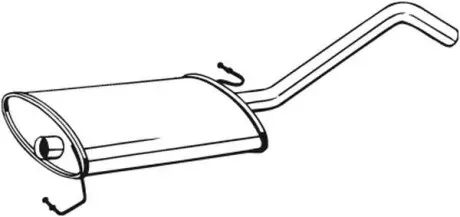 Глушник системи випуску (середній) BOSAL 279441