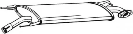 Глушник передній TOYOTA RAV 4 MK III 05-13 BOSAL 279-445 (фото 1)