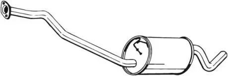 Глушитель системы выпуска (средний) BOSAL 279457