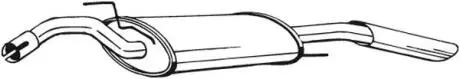 Глушник вихлопних газів (кінцевий) BOSAL 279489