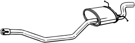 Глушник вихлопної системи задній MINI (R56), (R57) 1.4/1.4LPG/1.6 11.06-06.15 BOSAL 280253