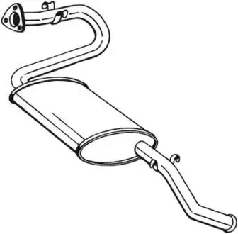 Глушник вихлопних газів (кінцевий) BOSAL 280273