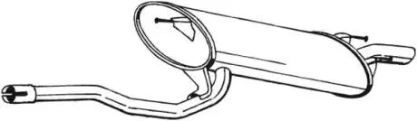 Глушник вихлопних газів (кінцевий) BOSAL 280909