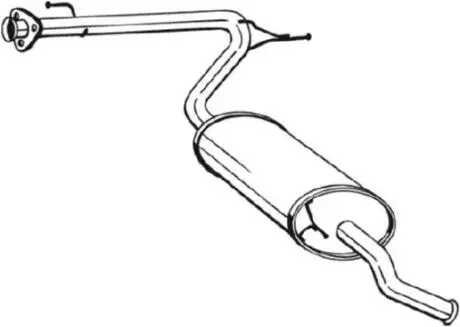 Глушник задня частина CITROEN Jumper (01-06), FIAT Ducato (01-06), PEUGEOT BOXER (01-06) BOSAL 281-093