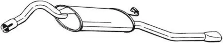 Глушитель задняя часть SKODA Cube (97-98), SKODA FELICIA (95-01) BOSAL 281-097