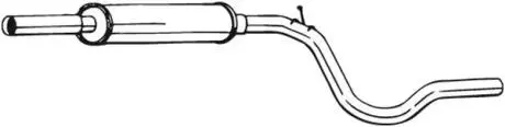 Глушник системи випуску (середній) BOSAL 281233