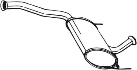 Глушник системи випуску (середній) BOSAL 281693
